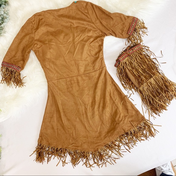 Dream Catcher Cutie Girls Toddler Native American Halloween Costume - Picture 7 of 11